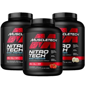 مکمل نیتروتک پروتئین وی ماسل تک 1.81کیلوگرم ا MuscleTech Nitro-Tech Whey Protein, 1.81kg (4lbs)