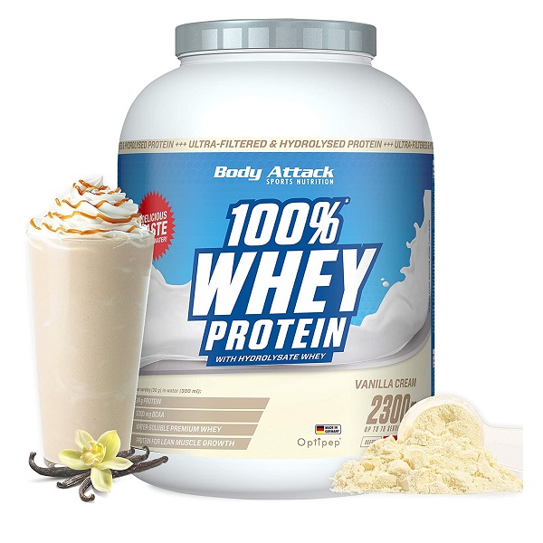 پروتئین وی ۱۰۰٪ بادی اتک (۲۳۰۰ گرمی) ا BODY ATTACK 100% WHEY PROTEIN (2300g)