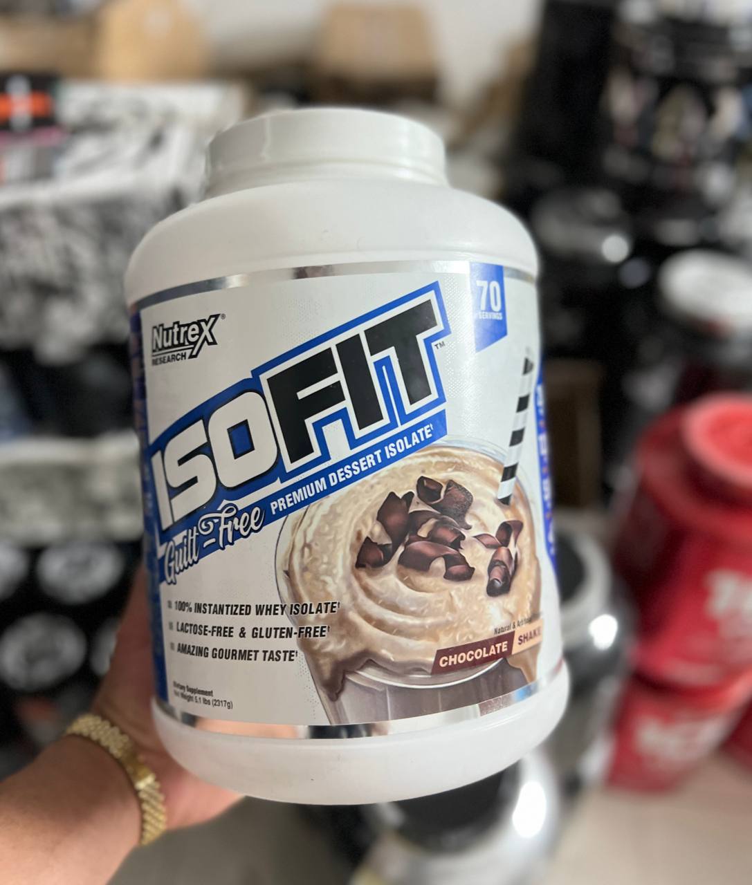 پروتئین وی ایزوفیت ناترکس (2317 گرم) ا Nutrex IsoFit 100% Whey Protein Isolate