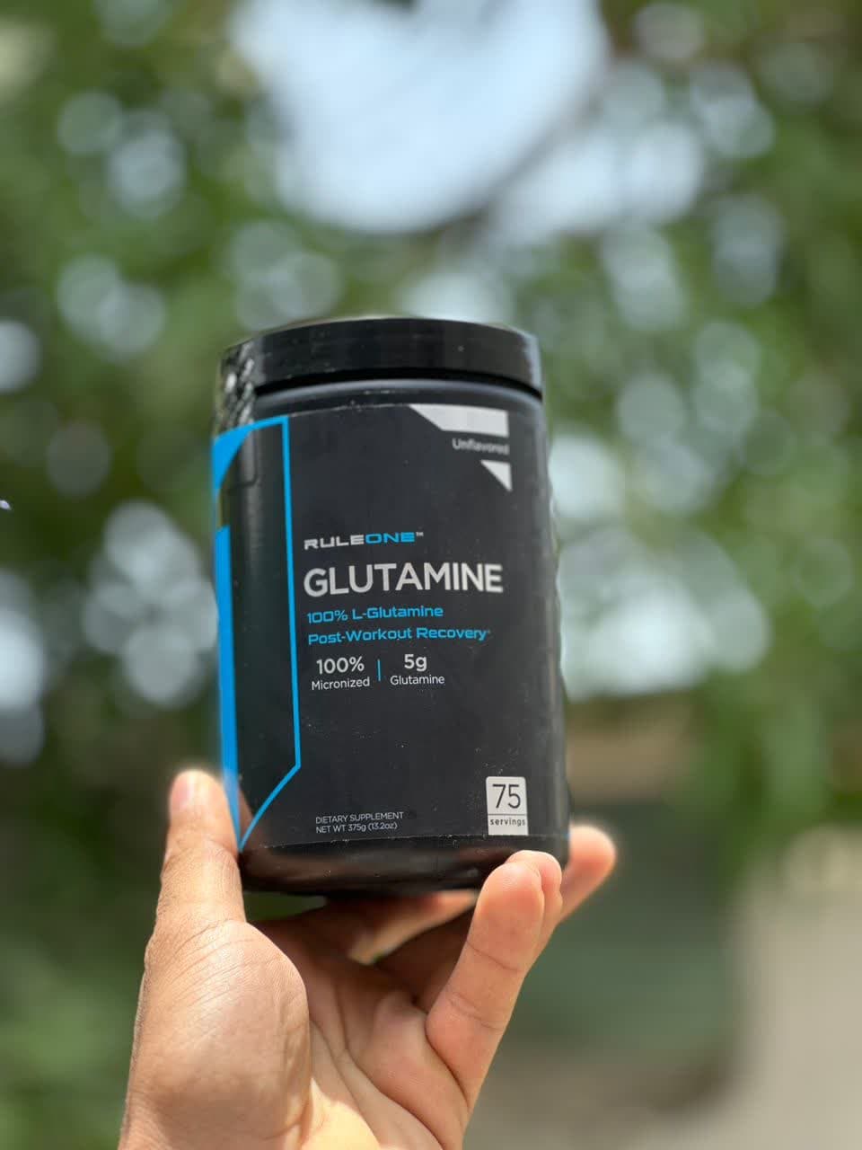 گلوتامین طعم دار 375 گرم رول وان 1 ا Rule 1 Glutamine 75 Serving Unflavored, 375g